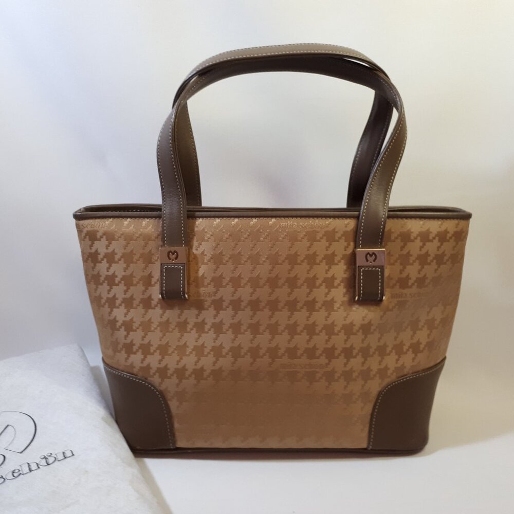 MILA SCHON Authentic Designer Monogram Handbag Purse Excellent Condition